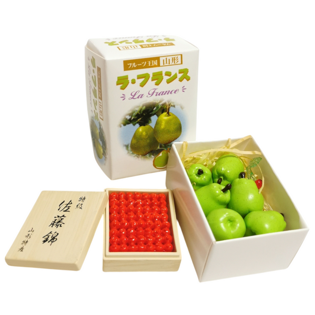 Re-Ment Miniature Fresh Pears & Cherries – Local Produce Market 2004 (Pre-Owned)