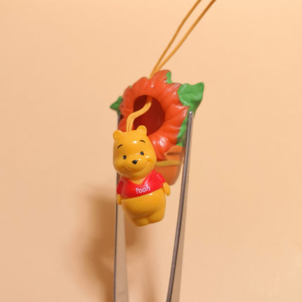 Disney Winnie the Pooh as Orange Flower Plant – 1.5" Keychain (Pre-Owned)