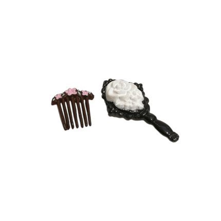 Re-Ment Miniature Floral Mirror & Hair Comb – Department Store Series (Pre-Owned)