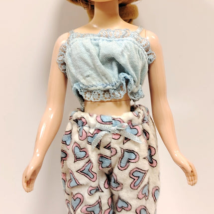 1/6 Scale Light Blue Pajama Robe – for Licca Blythe (Pre-Owned)