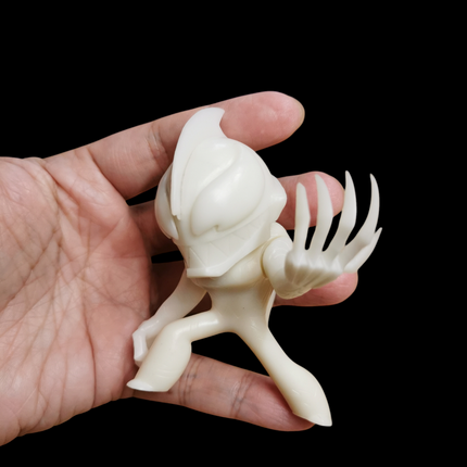 Evil Ultraman Belial Beast Kingdom 3" Figure – Unpainted Prototype MEA-042 (Pre-Owned)