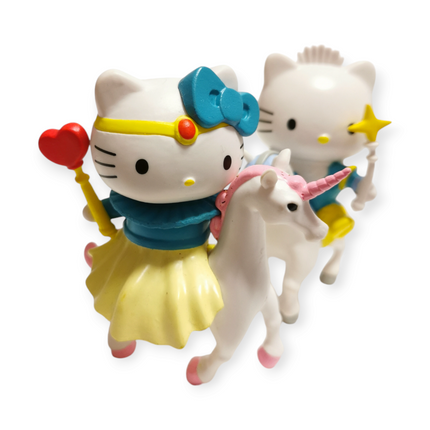 Sanrio Princess Hello Kitty & Prince Daniel Riding Unicorn – 3" Valentine Figure (Pre-Owned)