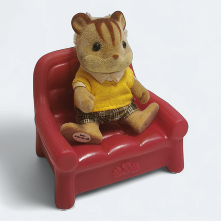 Dollhouse Burgundy Red Sofa & Chair Set – Lil’ Woodzeez (Pre-Owned)