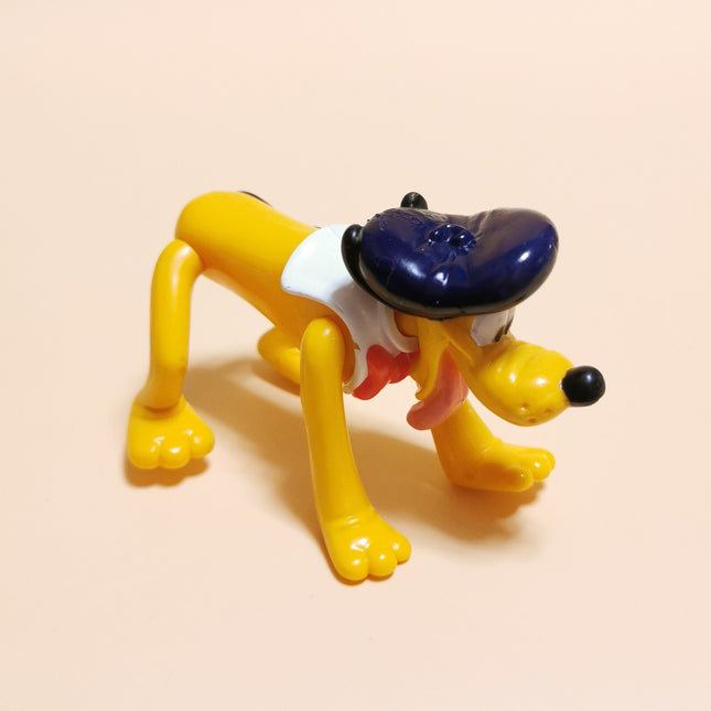 Pluto with Beret 4" Articulated Figure – Epcot Center 90s Cake Topper (Pre-Owned)