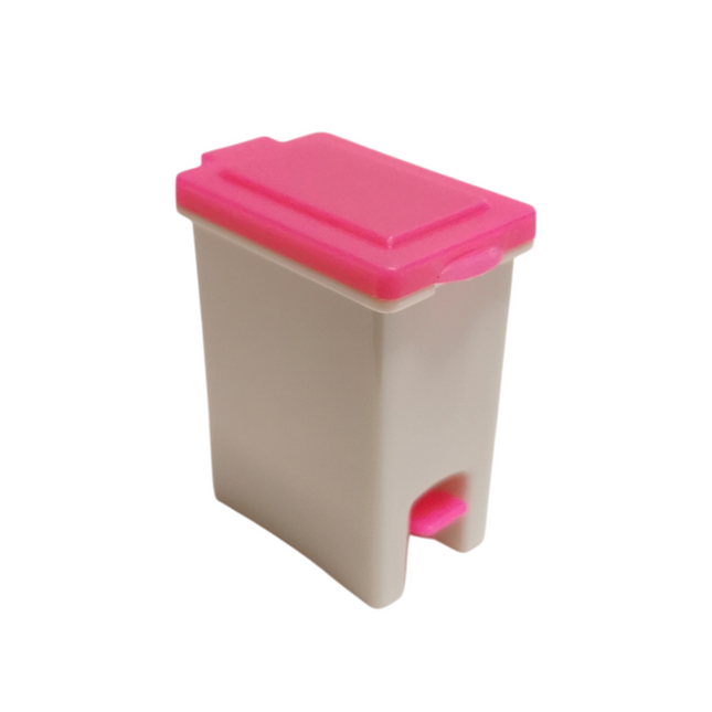 Pink Stepping Dust Bin 2" Mini Garbage Can – Dollhouse Kitchen (Pre-Owned)