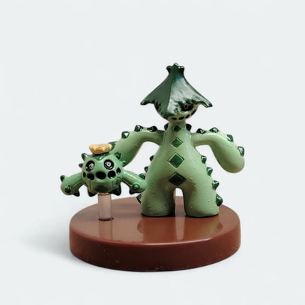 Pokemon 1/40 Zukan Cacnea & Cacturne 1.25" Mini Figure – Gashapon (TOMY Japan, Pre-Owned)