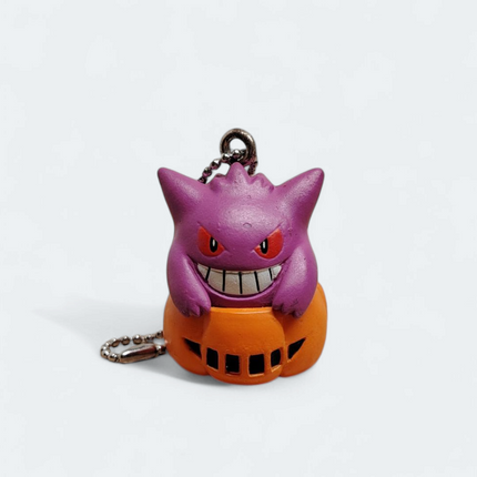 Pokemon Gengar as Halloween Pumpkin 1" Mini Figure – Keychain Japan (Pre-Owned)