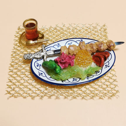 Re-Ment Miniature European Gourmet #10 Shish Kebab – BBQ Set (Pre-Owned)