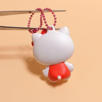Hello Kitty Petanko Flat – 1.75" Keychain (T-arts 2021, Pre-Owned)