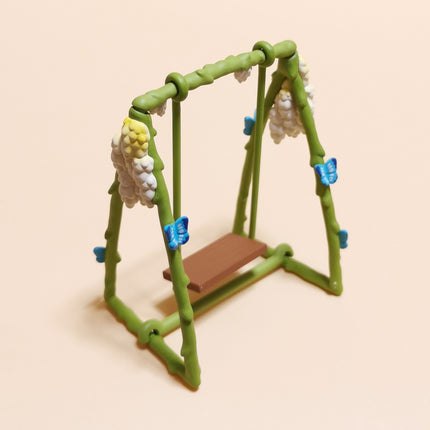 Miniature Green Vine Swing Set – 3.5" Playground (Pop Mart) (Pre-Owned)