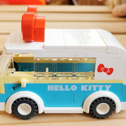 Sanrio Hello Kitty Mini Bus Van – 4.5" Building Block Set (2021, KeepPlay) (Pre-Owned)