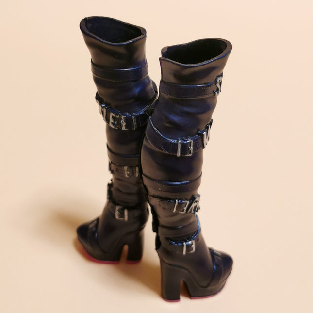 Rainbow High Black Tall Boots – Amaya Raine Replacement Shoes (Pre-Owned)
