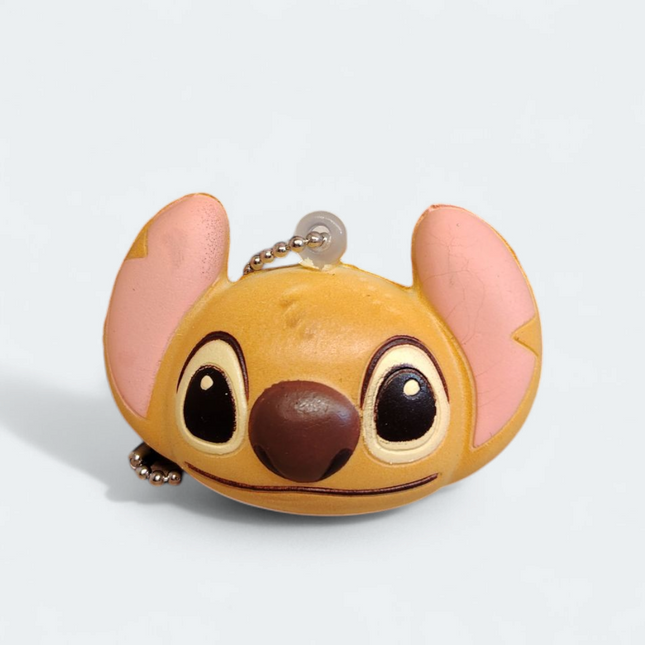 Disney Lilo & Stitch Squishy Bread Bun – 2" Keychain (T-arts, Pre-Owned)