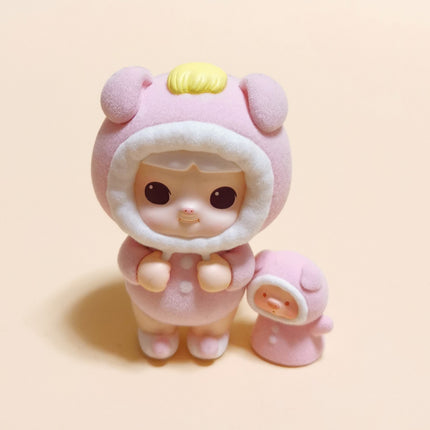 Pop Mart Minico Fantasy World Piggy – 2.5" Flocked Figure (Pre-Owned)