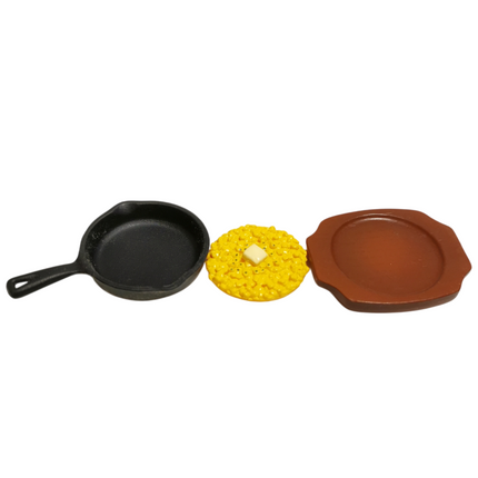 Re-Ment Miniature Butter Corn Skillet Dish – Japanese Pub 2006 (Pre-Owned)