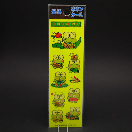 Sanrio Kero Kero Keroppi Glow-in-the-Dark Stickers – 6" Journal Set (1992) (Pre-Owned)