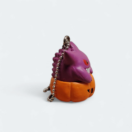 Pokemon Gengar as Halloween Pumpkin 1" Mini Figure – Keychain Japan (Pre-Owned)