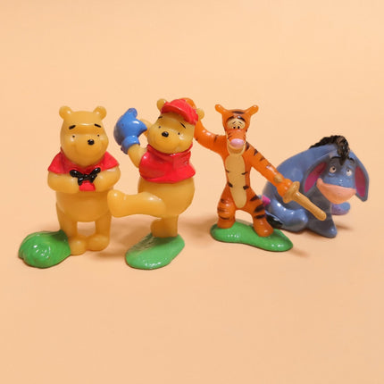 Winnie the Pooh & Friends – 2" Cake Topper Figures (Lot of 4) (Pre-Owned)