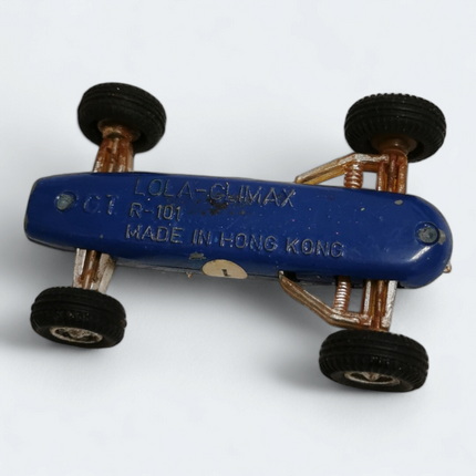 Vintage Lola Climax Blue – 2.5" Diecast Race Car GT R-101 (Hong Kong, Fair, Pre-Owned)