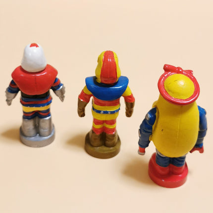 Lot of 3 ROBOCON ROBOWARU ROBOTON 2" Mini Figure Anime Toy Collectible Gashapon