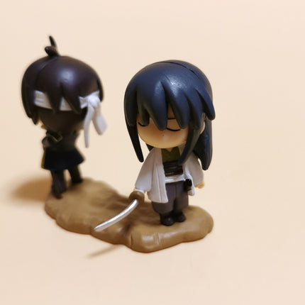 Bandai GINTAMA TAKASUGI & KATSURA 1.5" Mini Figure Anime Toy Collectible Loose