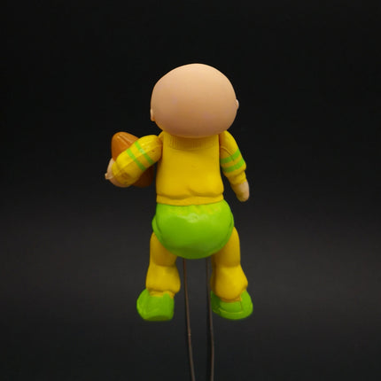 Vintage 1984 Cabbage Patch Kid w FOOTBALL 3.5" Figure Baby Birthday Cake Topper