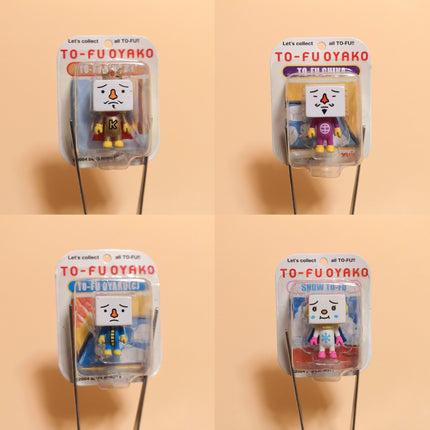 Tofu Oyako KIND DX SNOW Lot of 4 – 1" Mini Figures in Blister Pack (Unused)