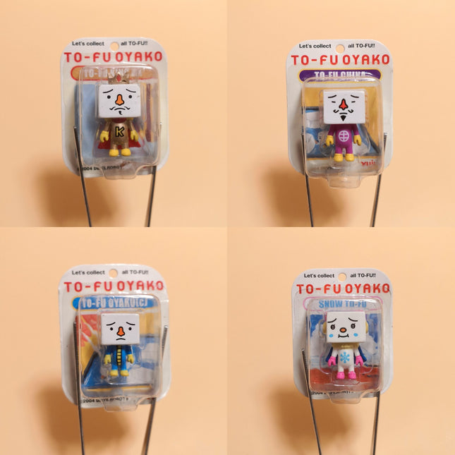 Tofu Oyako KIND DX SNOW Lot of 4 – 1" Mini Figures in Blister Pack (Unused)
