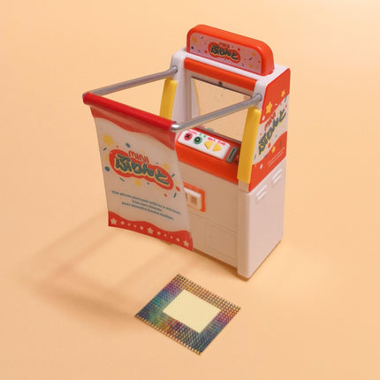 Miniature Sticker Photo Booth Purikura 3.5" – Dollhouse Arcade Console 1/18 (Pre-Owned)