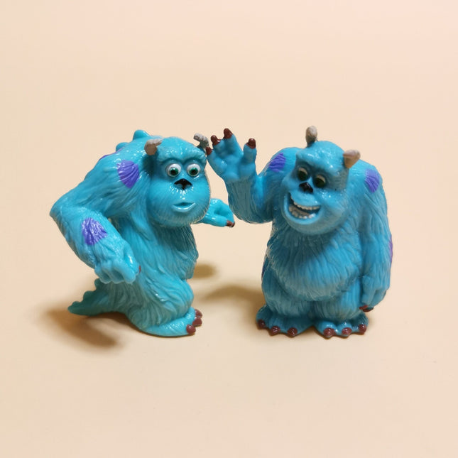 Monsters Inc Sulley 1.5" Rubber Minis – Lot of 2 Cake Toppers (Pre-Owned)