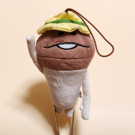 Nameko Mushroom in Yellow Hat 4" Plush Keychain – Beeworks (Pre-Owned)