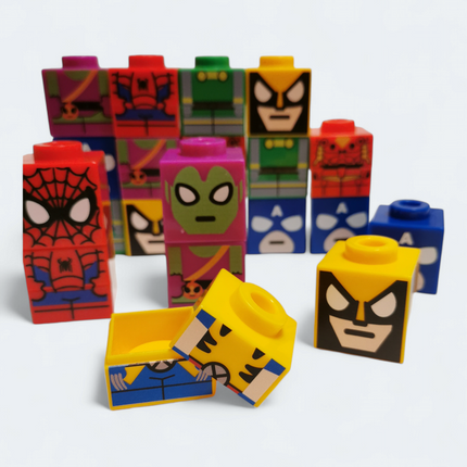 Marvel Super Hero STATIONERY BLOCK Lot of 21 Spider Man Wolverine Green Goblin