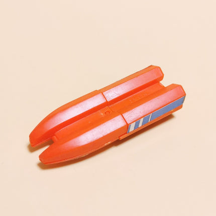 Vintage Kinder 1990 RED SPEEDBOAT HO Scale 1/87 Toy Boat Ship Miniature Plastic