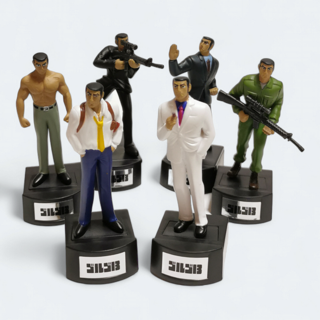 GOLGO 13 CHARACTERS DUKE TOGO 2.5" Mini Figure w Stand Lot of 6 Anime Toy Loose