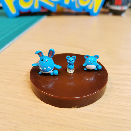 Pokemon Zukan Azurill Marill Azumarill 1/40 Mini Figure – Gashapon TOMY (Pre-Owned)