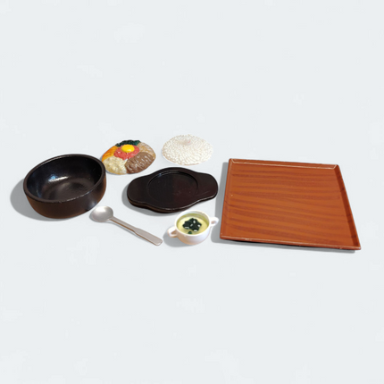 Re-Ment Family Restaurant 2 #8 Grilled Bibimbap Rice Bowl – Dollhouse Food (Pre-Owned)