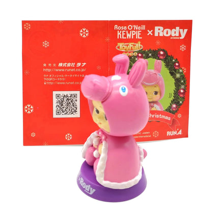Rose O'Neill Kewpie Baby Pink Rody Bobble Head – 2.5" Christmas Figure (Pre-Owned)