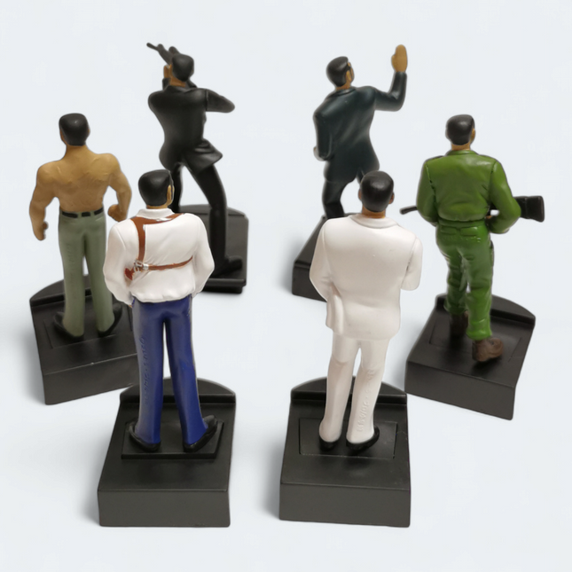 GOLGO 13 CHARACTERS DUKE TOGO 2.5" Mini Figure w Stand Lot of 6 Anime Toy Loose