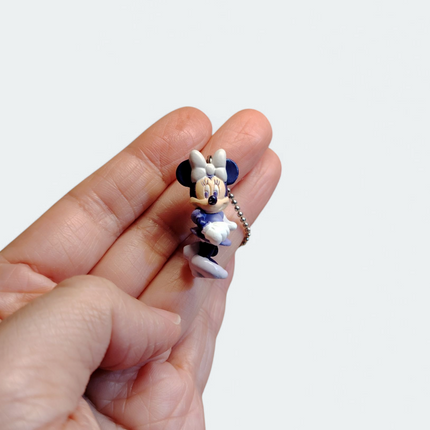 Tiny Minnie Mouse Purple Dress 1" Keychain – Disney Girl Gift (Pre-Owned)