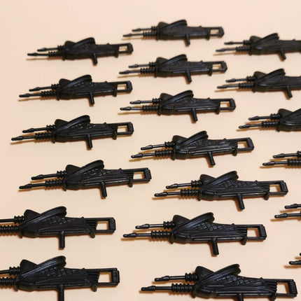 BLACK RIFLE WEAPON PART Lot of 19 Major Bludd 3.75" Figure Accessories Arsenal