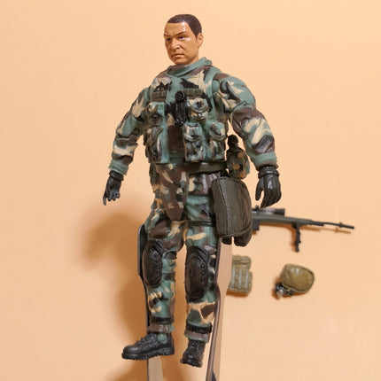1/18 Military Infantry ARMY SOLDIER 3.75" Action Figure w Weapon Toy Elite Force