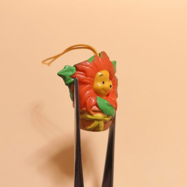 Disney Winnie the Pooh as Orange Flower Plant – 1.5" Keychain (Pre-Owned)