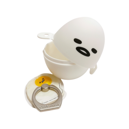 Sanrio Gudetama Lazy Egg Phone Ring Holder – 3" Figure (2016) (Pre-Owned)