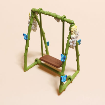 Miniature Green Vine Swing Set – 3.5" Playground (Pop Mart) (Pre-Owned)