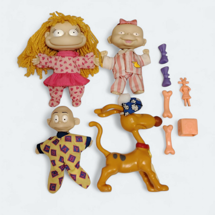 Nickelodeon Rugrats Baby Dil Angelica Spike Lil – Lot of 4 (GITD, Pre-Owned)