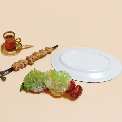 Re-Ment Miniature European Gourmet #10 Shish Kebab – BBQ Set (Pre-Owned)
