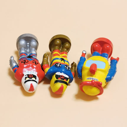 Lot of 3 ROBOCON ROBOWARU ROBOTON 2" Mini Figure Anime Toy Collectible Gashapon