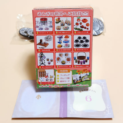 Re-Ment Fairytale Tableware #6 Black Coffee Cup & Saucer – Dollhouse (Sealed)