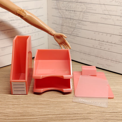 Pink Desktop Organizer 1.75" – Dollhouse Stationery by Epoch (Pre-Owned)