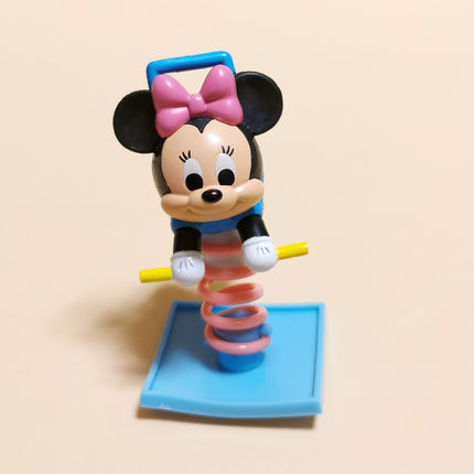 Minnie Mouse Playground Spring Rider 3" Miniature – Dollhouse Toy (Pre-Owned)